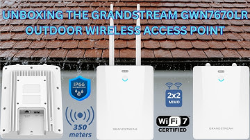 Unboxing van het Grandstream GWN7670LR Outdoor Long Range Access Point