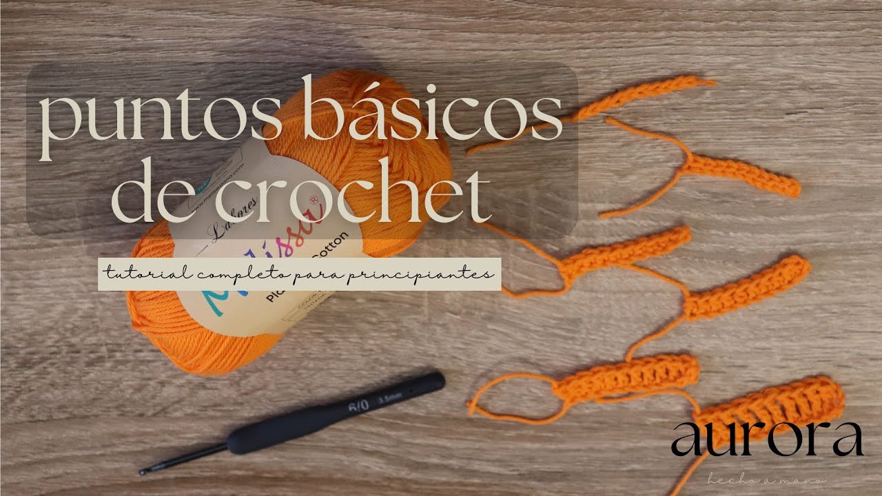 Tutorial Crochet | puntos básicos para principiantes 🧶