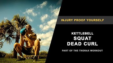 Kettlebell squat dead curl for mobility