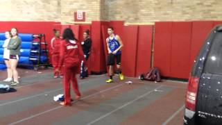Seton Hall Prep wins the shuttle hurdles at the Essex County Relays in a NJ # 1 31.83