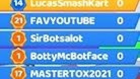 Smash Karts MeVsFAVYOUTUBEVsMASTERTOX2021SKINVsBottyMcBotfaceVsSirBotsalot  [Bots Mode Private room]