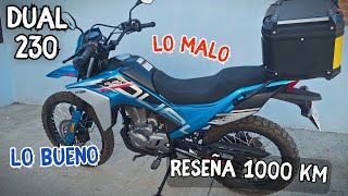 Mi Experiencia Dual 230 Cf Motolite Primeros 1,000 Km Salio Mala?