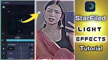 🌟 Glowing Light Starfield Effect | New Effect Alightmotion