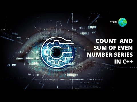 sum of even numbers from 1 to 200 in cpp || count of even numbers 1 to 200 in cpp