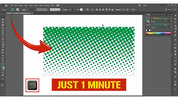 Simple Halftone Vector Shapes & Color  Halftone Effect  Adobe Illustrator 2021 Tutorial