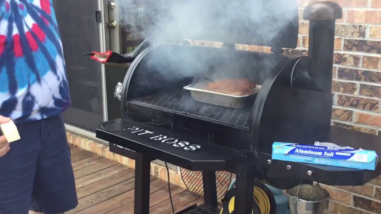 Smoked Turkey Breast On The Pit Boss Pellet Grill Youtube