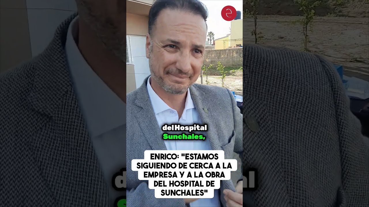 Enrico: "Estamos siguiendo de cerca a la empresa Panetto y a la obra del Hospital de Sunchales"