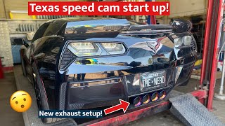 C7 First Start up, Texas Speed Cam! Headed to Tuning