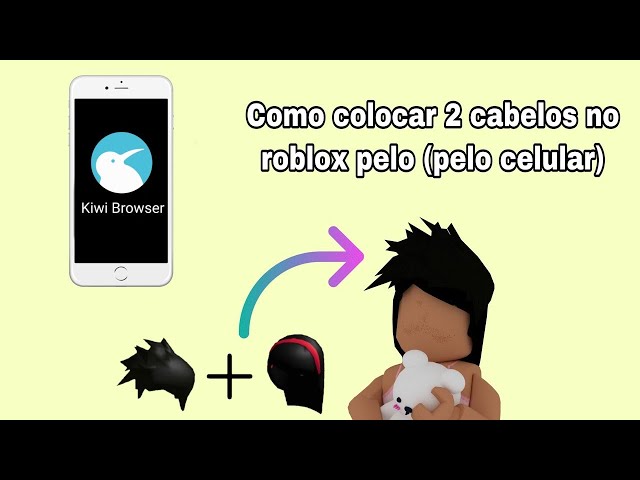 COMO COLOCAR DOIS CABELOS NO ROBLOX PELO PC 2022.. 