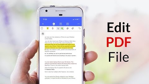 How to Edit PDF File on iPhone | PDFelement Pro