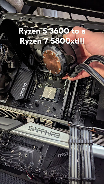 Quick CPU upgrade!!! Ryzen 5 3600 to a Ryzen 7 5800xt #ryzen #gamingcpu #amdprocessor #amdryzen #amd