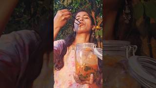 Instant Spring🌿 Onion 🧅 Kimchi 😋 desi style #shorts #kimchi #villagelife #asmr #minivlog #korea