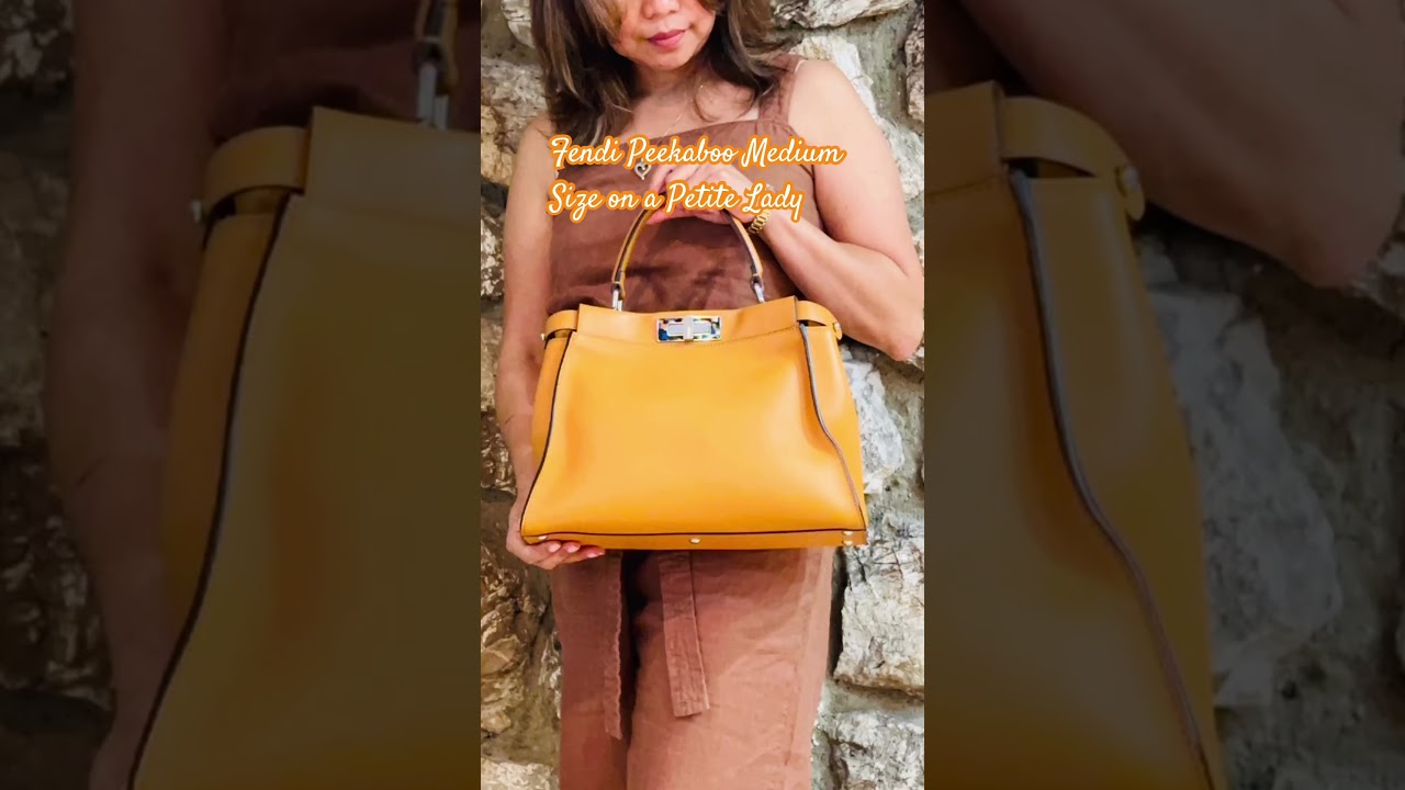 How Fendi Peekaboo Medium Size Looks on a Petite Lady 