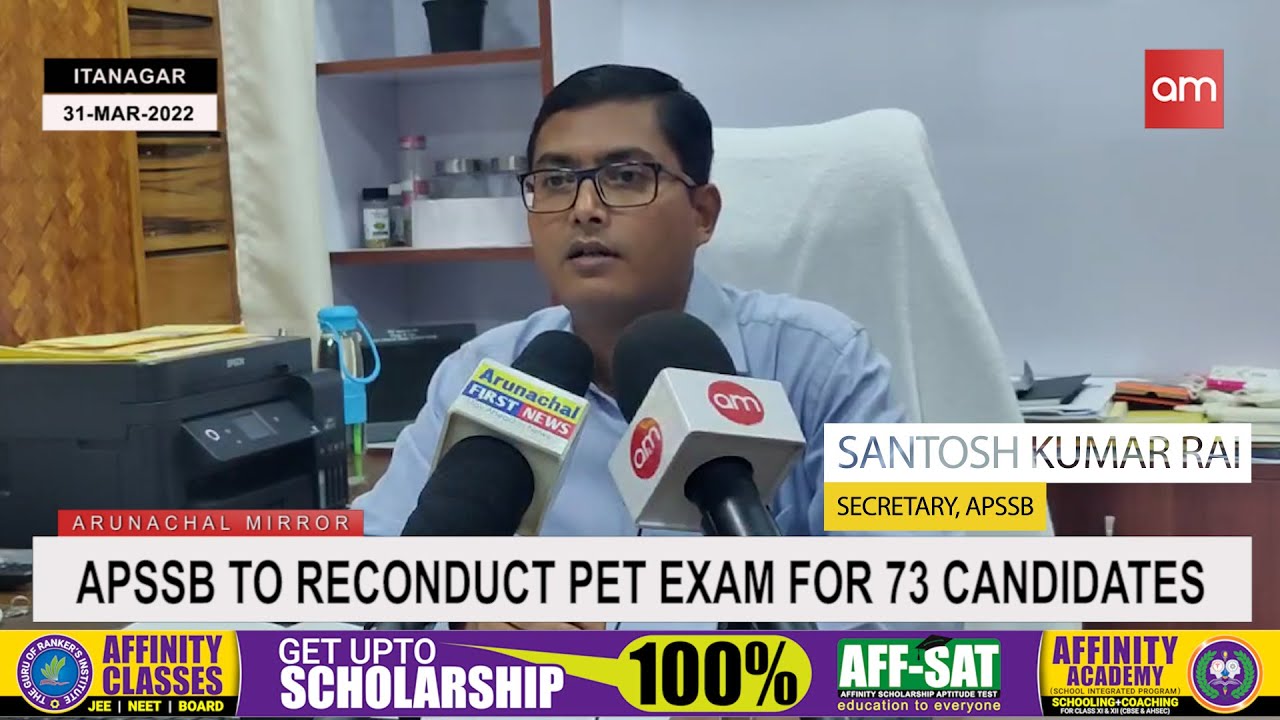 APSSB to reconduct PET exam for 73 candidates.
