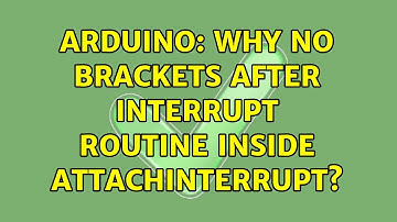 Arduino: Why no brackets after Interrupt routine inside attachInterrupt?