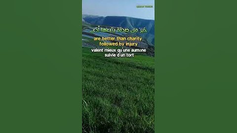قول معروف ومغفرة خير من صدقة يتبعها اذى والله غني حليم#قرآن  #محمد_اللحيدان #سورة_البقرة