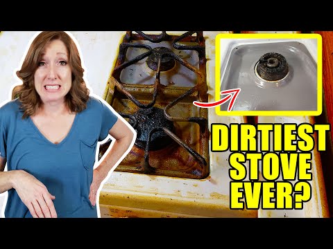 How to Clean Stove | Over a Decade of Grease Build Up Gone! 💥 No Scrubbing!