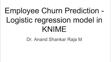 Logistical Regression - KNIME / HR Analytics