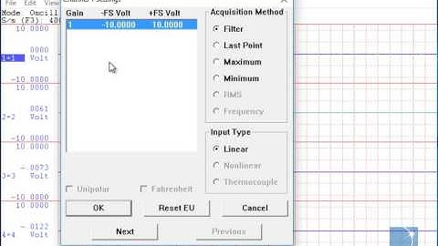 Changing Channel Settings with the DI-1110