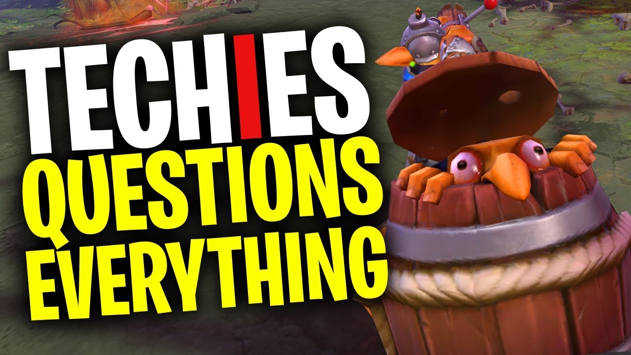 Techies Questions Everything - DotA 2 Funny Moments