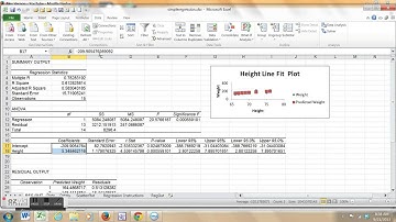 Simple Regression in Excel