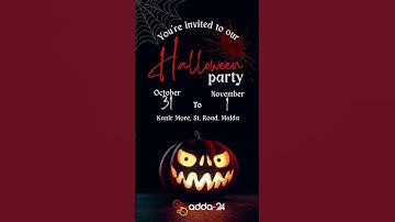 Halloween Motion Graphic Poster | Digital Marketing Agency | ADigital Marketing | Malda