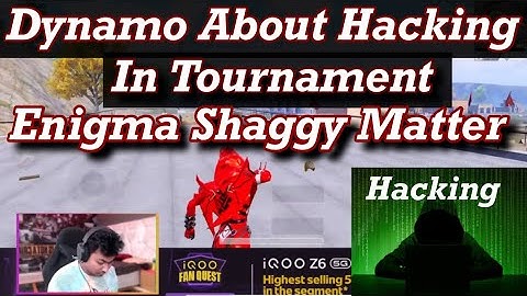 Hydra Dynamo Reaction About Enigma Saggy Hacking In Tournament Of BGMI 😡