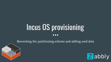 IncusOS - Adding bootstrap configuration
