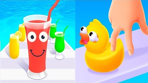 Juice Run VS Crushy Fingers - All Levels SpeedRun Gameplay Android iOS