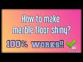 How to clean marble floor at home | 100% works | Marble floor Cleaning tip Naturally