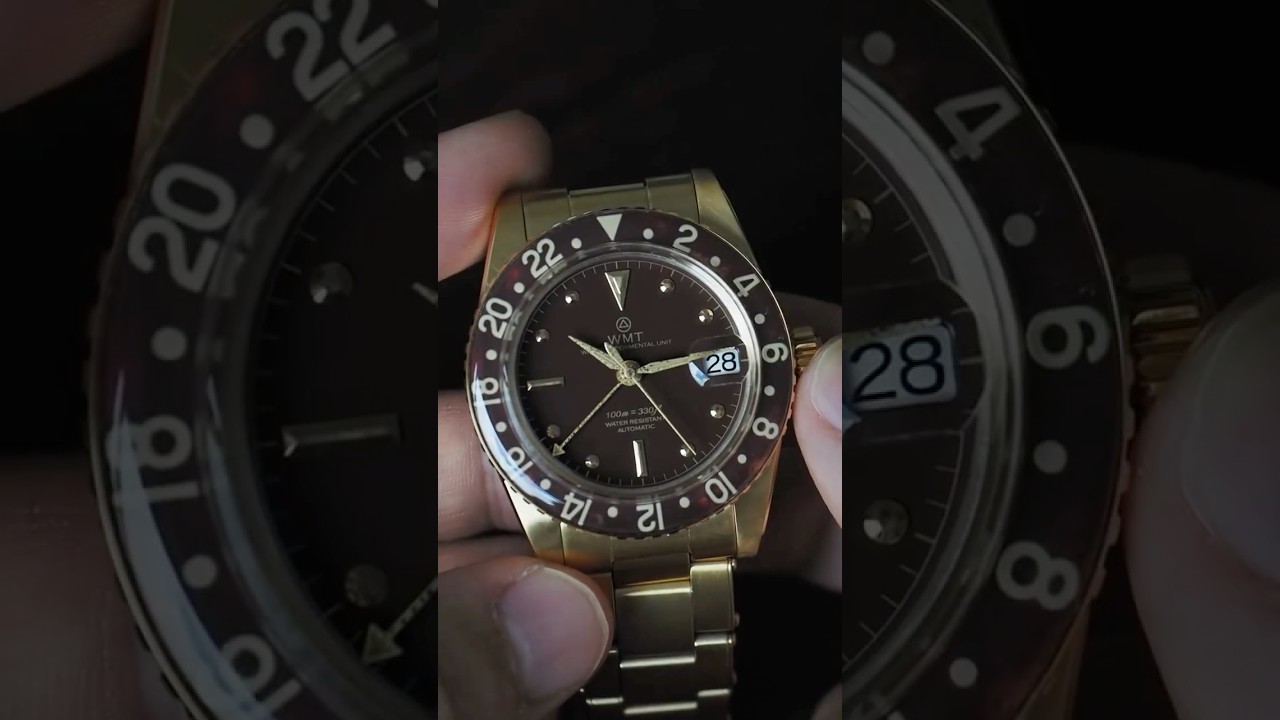 Panton MKII – Brown Dial Gold Plating Edition - YouTube