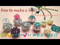 DIY비즈공예4😍 필수! 볼모양 만들기 🤗 Making a Ball with 30 Czech beads☺️チェコビーズでボールを編んでみましょう!