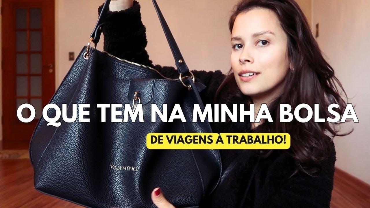 O QUE TEM NA MINHA BOLSA DE VIAGEM À TRABALHO da VALENTINO ✨ | Carolina Trufero
