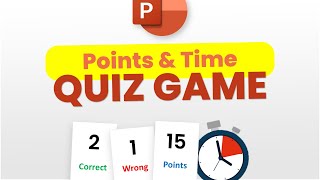 How to add POINTS and TIMER in PowerPoint Quiz Game | PowerPoint Tutorial screenshot 4