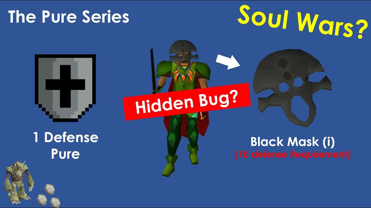 OSRS Pure Series: Hidden Bug Discovered (Black Mask i)