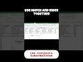 automate your work with match and index in excel.