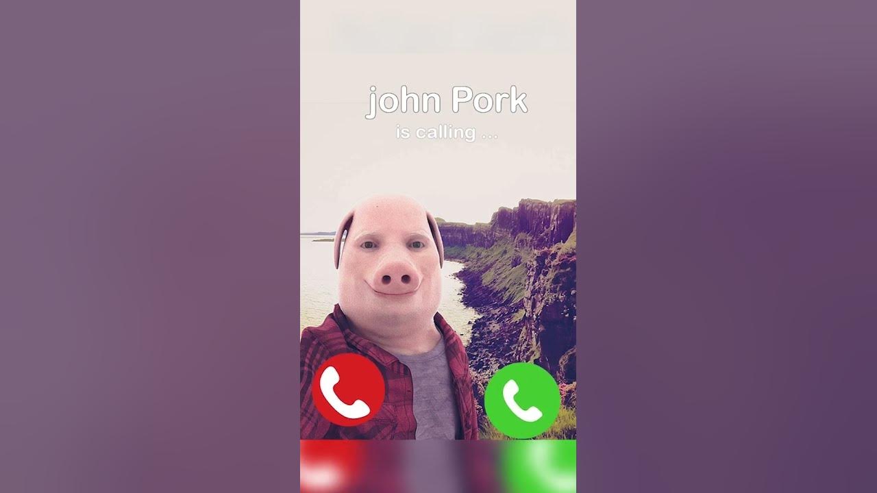 John Pork Is Calling Meme | Greeting Card