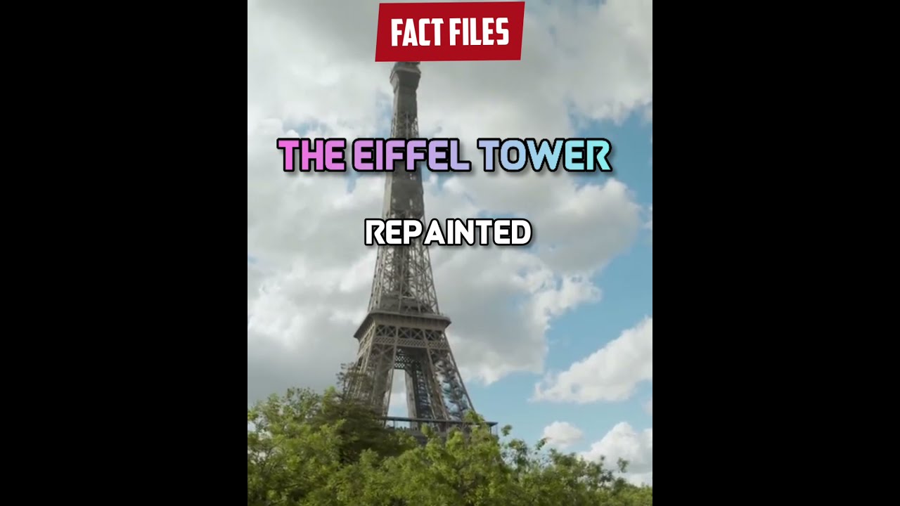 🗼THE EIFFEL TOWER 🗼 Need 60 tons of paint 😲🔥 #Amazingfact #