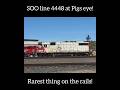 SOO line 4448 at Pigs eye! #train #engine #rare #railfanning #railfan #shorts