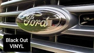 Black out your Emblem with VINYL DIY 2015 F150