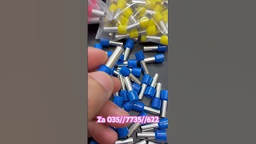 Đầu cốt pin rỗng cho dây 16 có vỏ cách điện nhiều màu #cốtpin #đầucotpin #cotpin #cotpin16 #cospin