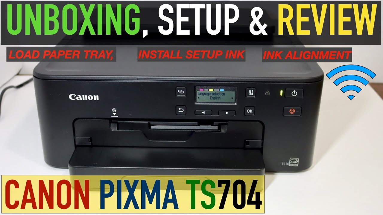 Canon Pixma Ts704 Wireless Photo CD, ID Card & A4 Paper Printer