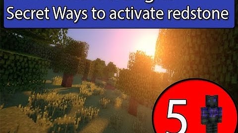 5 Minecraft Designs! Secret Ways to Activate Redstone with Circuits!