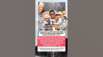 Ultah Pertama Raffa & Raffi Tanpa Mpok Alpa, Bikin Haru 😢 #mpokalpa #anakkembar #raffiraffa #ultah