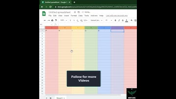 This is new in Google Sheet - (Colorful Google Sheet)