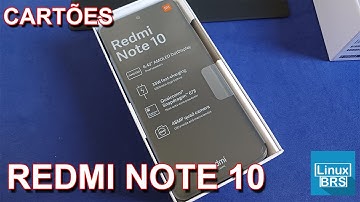 REDMI NOTE 10 - CARTÕES