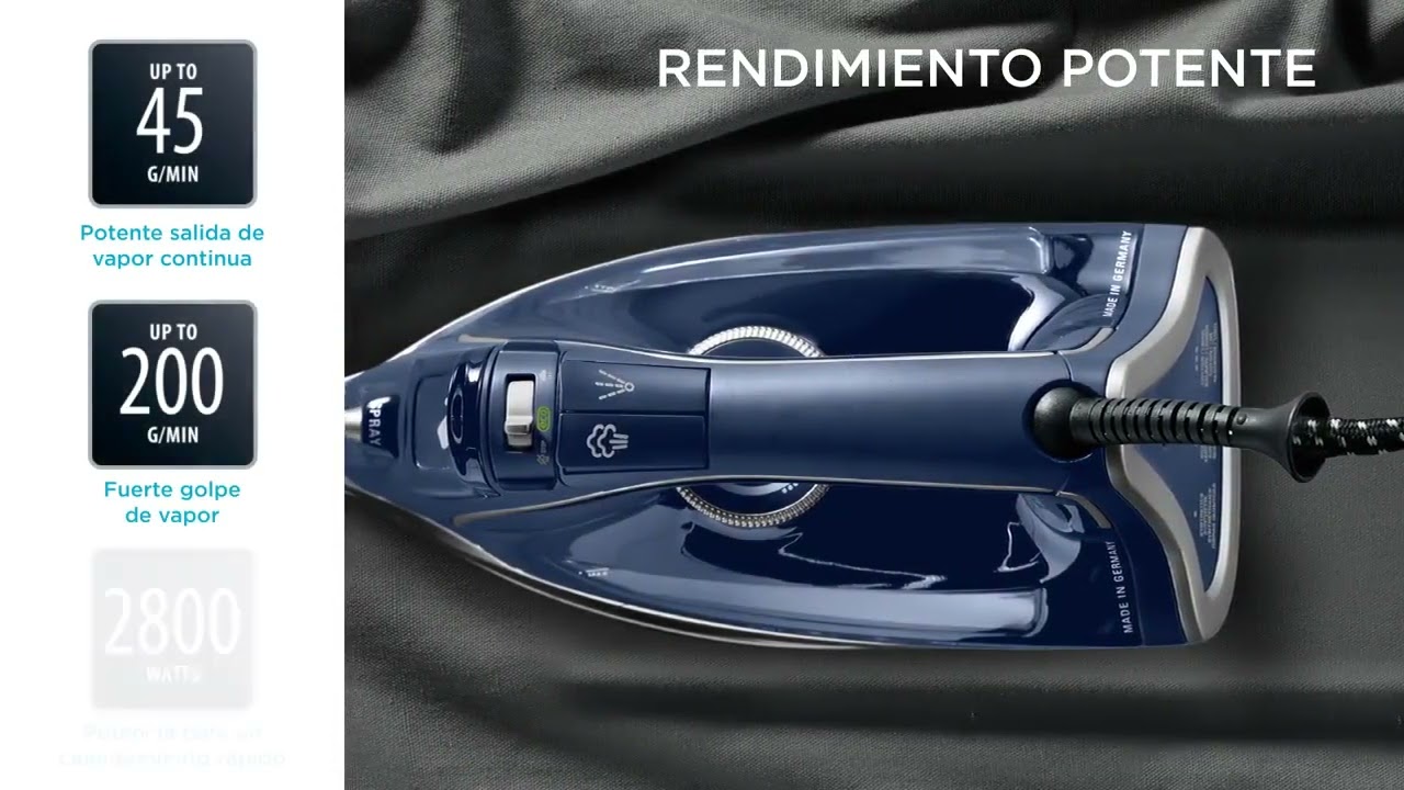 Plancha Vapor Rowenta Pro Master AzulPuntronic