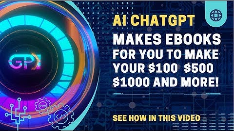 AI ChatGPT Makes E-books For you! Make Your First $100 Using The Platform!