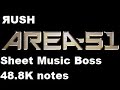 Black midi sheet music boss  rush area 51 488k notes