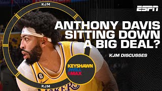 Keyshawn isn't looking too much into AD sitting down during LeBron's all-time scoring bucket | KJM